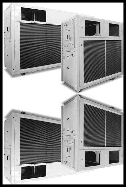 chiller with a centrifugal fan