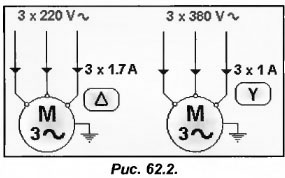 Мощность трехфазного двигателя